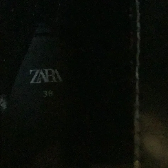 NWOT ZARA Women’s Faux Leather Black Platform Whimsigoth Emo Ankle Boots 38 - Picture 10 of 12